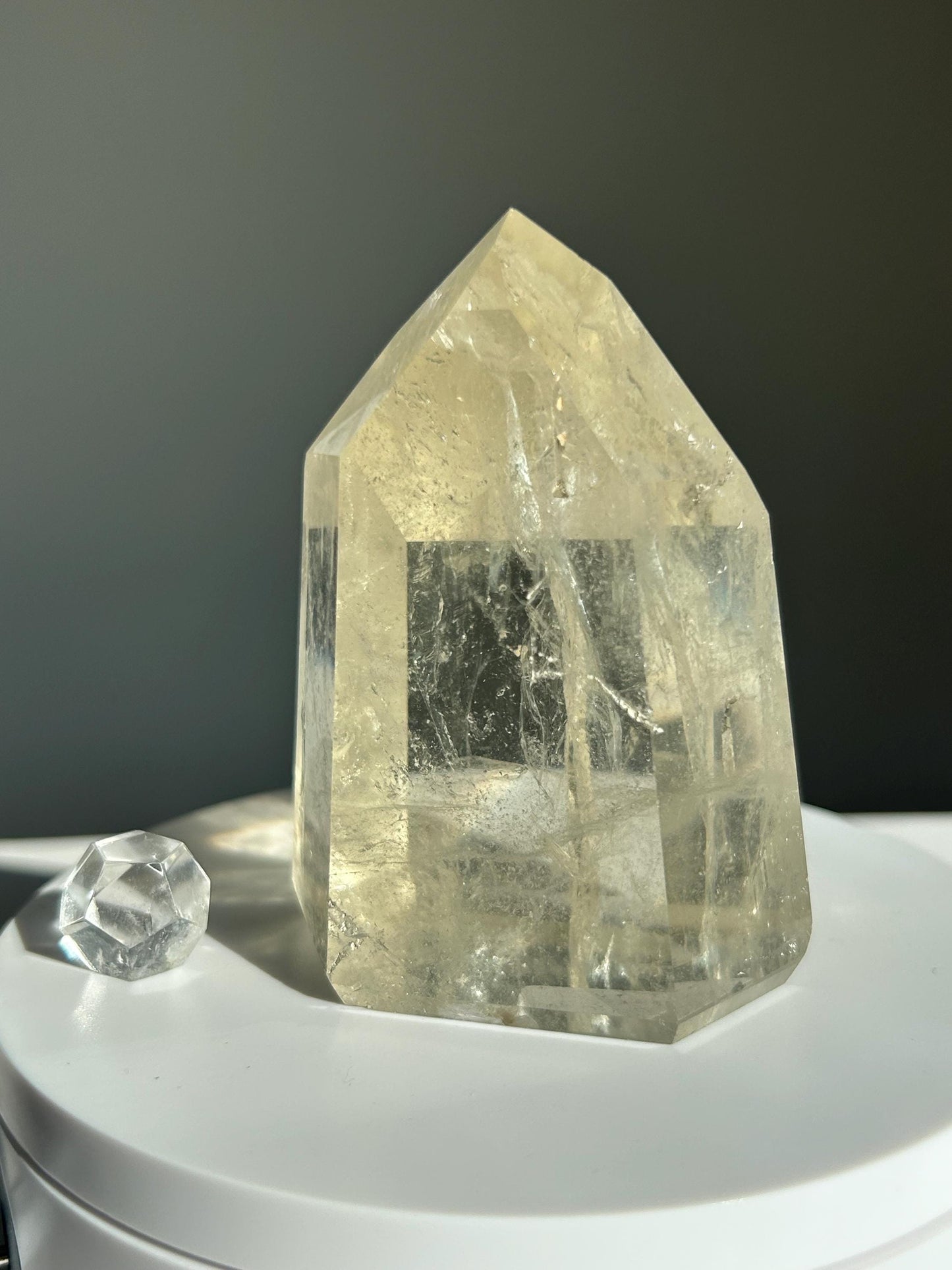 Citrine Crystal Point Feng Shui Solar Plexus November Scorpio Crystal Natural Untreated New Business Gift Graduation New Beginning New job
