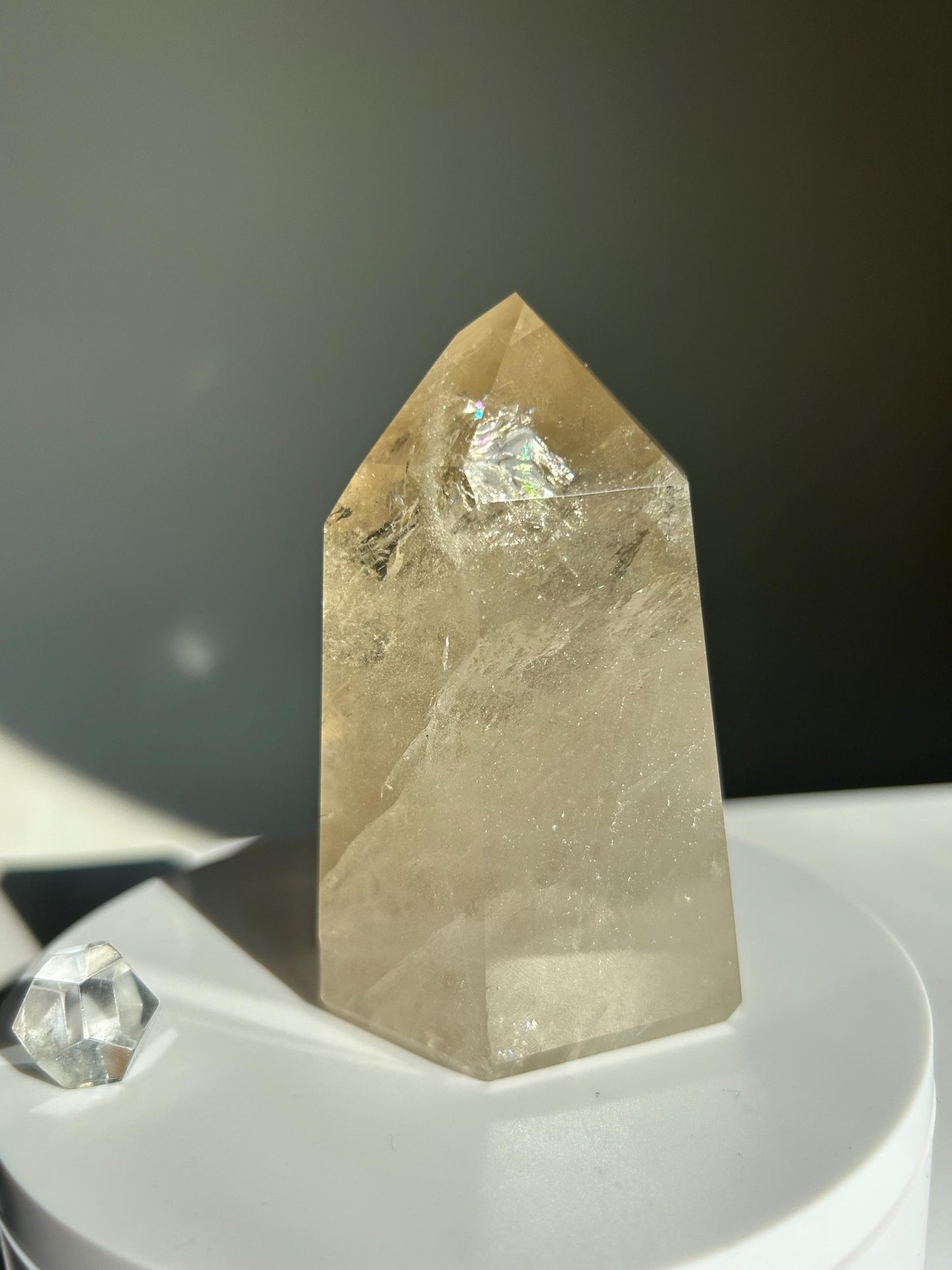 Citrine Crystal Point Feng Shui Solar Plexus November Scorpio Crystal Natural Untreated New Business Gift Graduation New Beginning New job