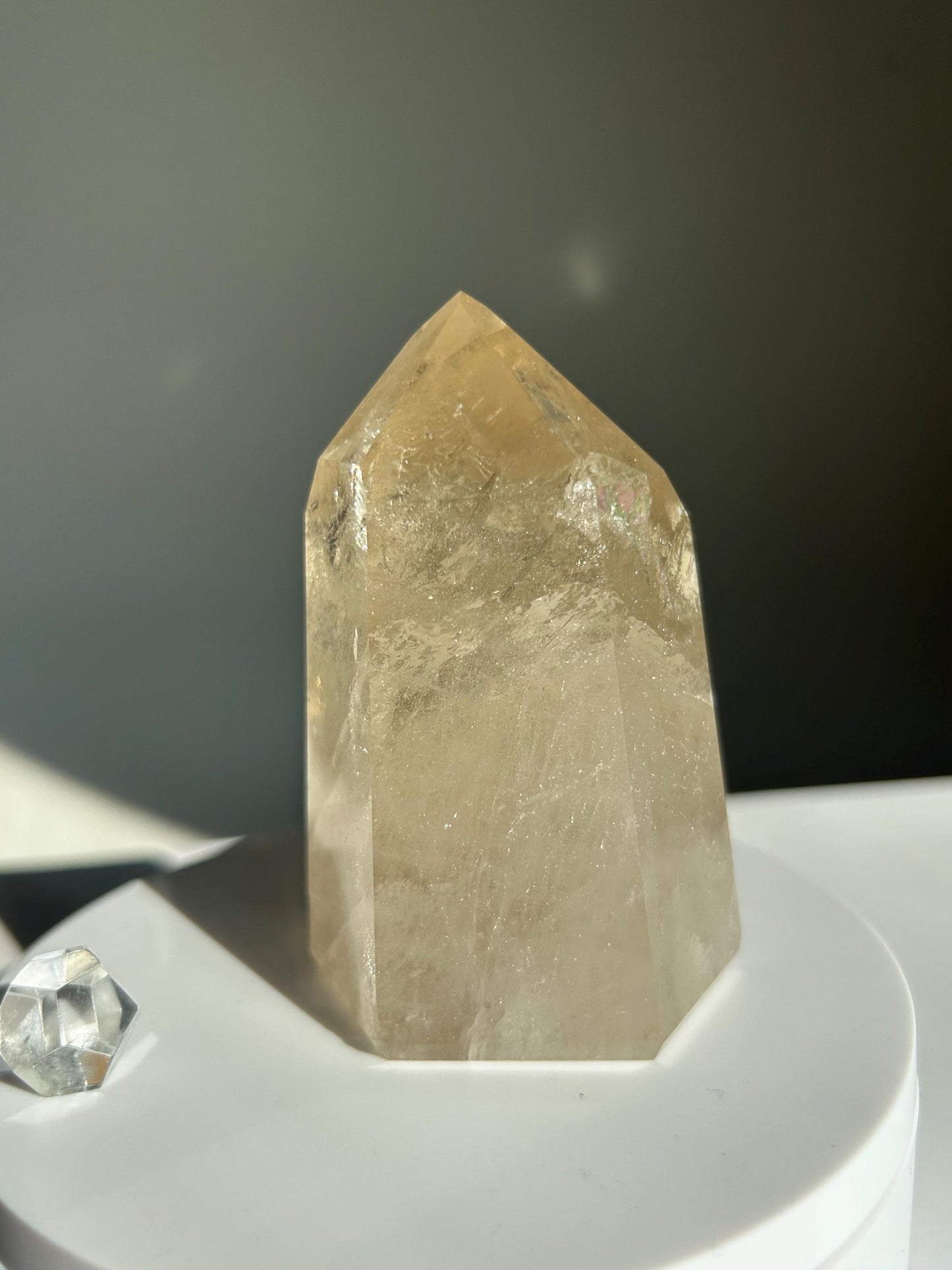 Citrine Crystal Point Feng Shui Solar Plexus November Scorpio Crystal Natural Untreated New Business Gift Graduation New Beginning New job