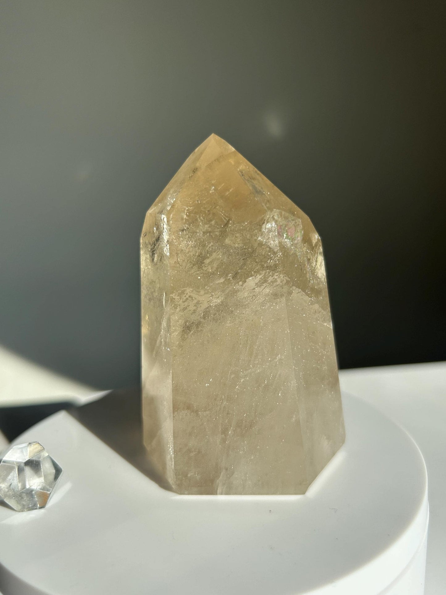 Citrine Crystal Point Feng Shui Solar Plexus November Scorpio Crystal Natural Untreated New Business Gift Graduation New Beginning New job