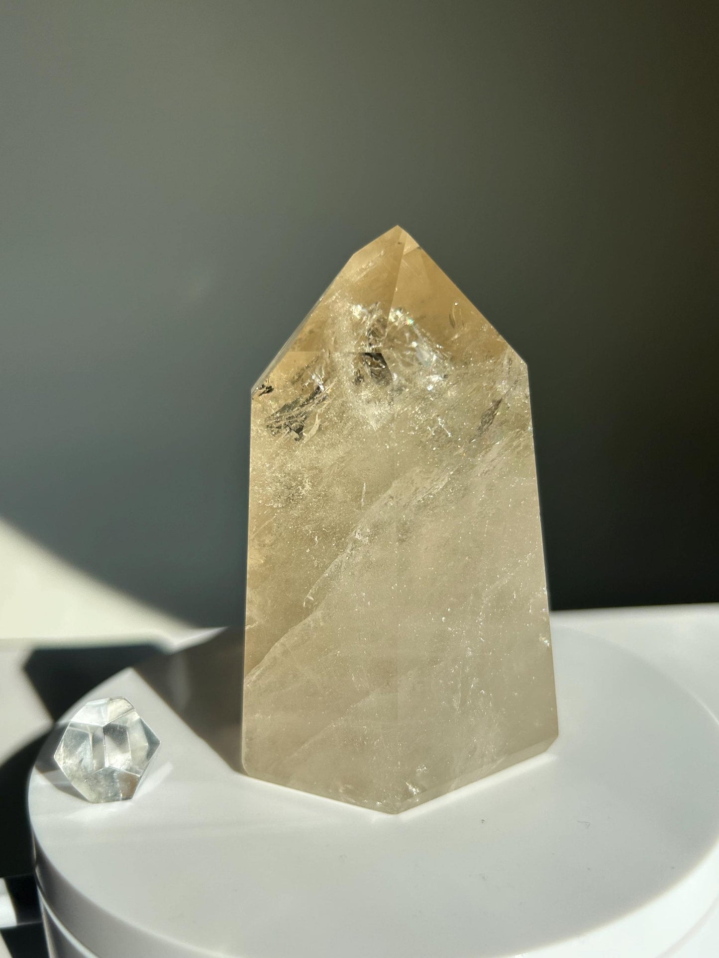 Citrine Crystal Point Feng Shui Solar Plexus November Scorpio Crystal Natural Untreated New Business Gift Graduation New Beginning New job
