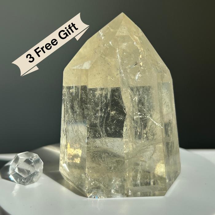 Citrine Crystal Point Feng Shui Solar Plexus November Scorpio Crystal Natural Untreated New Business Gift Graduation New Beginning New job