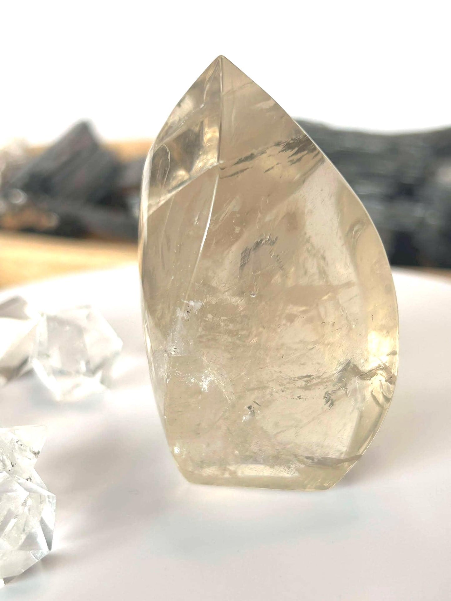 Citrine Crystal Flame Feng Shui Solar Plexus November Scorpio Crystal Natural Untreated New Business Gift Graduation New Beginning New job