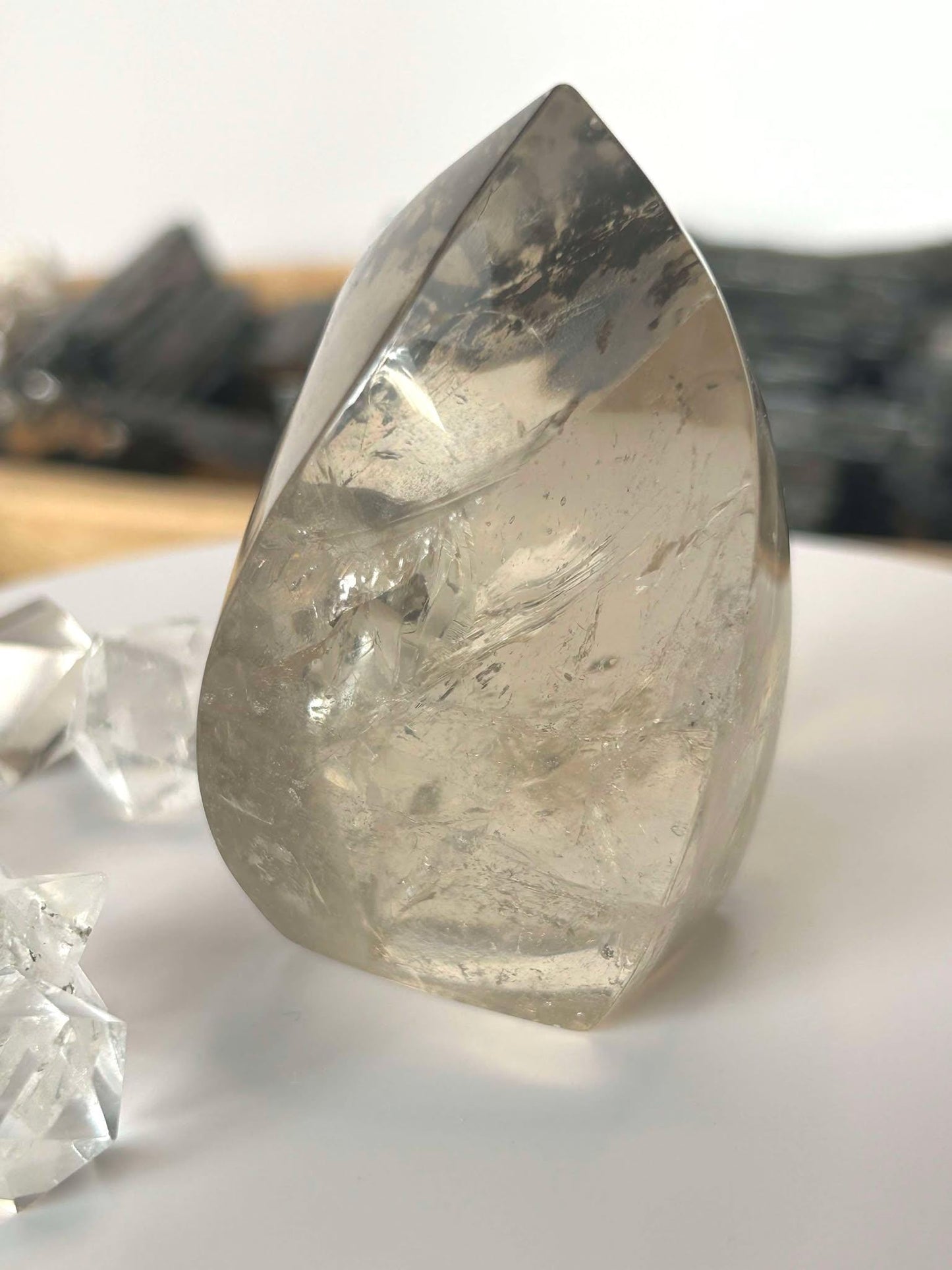 Citrine Crystal Flame Feng Shui Solar Plexus November Scorpio Crystal Natural Untreated New Business Gift Graduation New Beginning New job