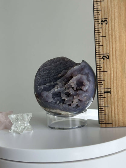 Juice Grape Agate Shield from Negative Energy, Third Eye Chakra Balance.