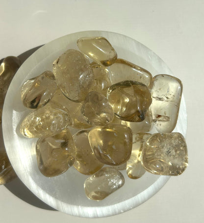Natural Citrine, Energy alignment, Inner Radiance, Prosperity, and abundance, Solar Plexus Tumbled