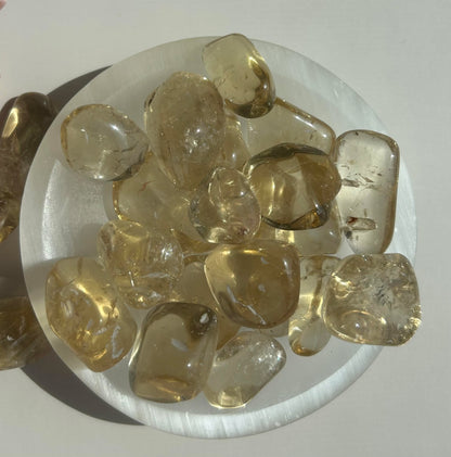 Natural Citrine, Energy alignment, Inner Radiance, Prosperity, and abundance, Solar Plexus Tumbled