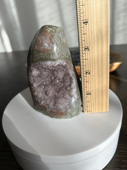 Amethyst Geode Meditation Crown Chakra February Aquarius Crystal Home Warming Best Friend Baby Shower Gift Mom Wife Goddess Crystal Gift