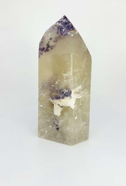 Citrine Lepidolite Crystal Point Solar Plexus Third Eye Meditation Feng Shui Libra Crystal Home Warming  Student Teacher Baby Shower Gift