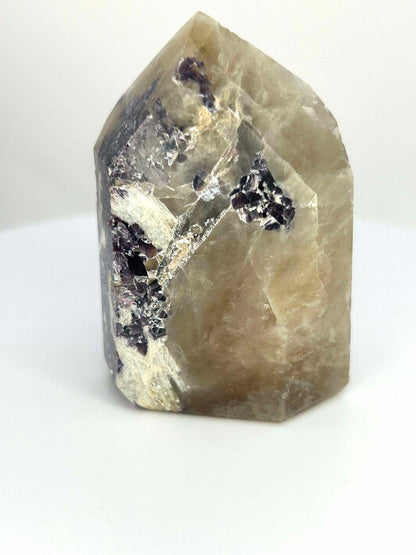 Citrine Lepidolite Crystal Point Solar Plexus Third Eye Meditation Feng Shui Libra Crystal Home Warming  Student Teacher Baby Shower Gift