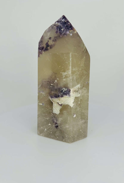 Citrine Lepidolite Crystal Point Solar Plexus Third Eye Meditation Feng Shui Libra Crystal Home Warming  Student Teacher Baby Shower Gift