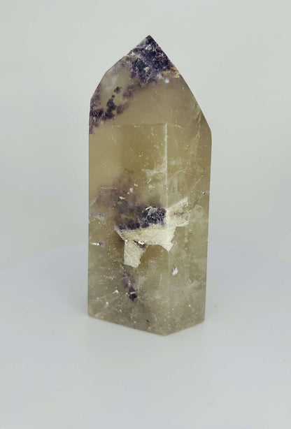 Citrine Lepidolite Crystal Point Solar Plexus Third Eye Meditation Feng Shui Libra Crystal Home Warming  Student Teacher Baby Shower Gift