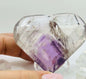 Amethyst Panthom Heart Crystal Crown Chakra Meditation Altar Room Decor Crystal Anniversary Gift February Birthday Crystal Best Friend Gift