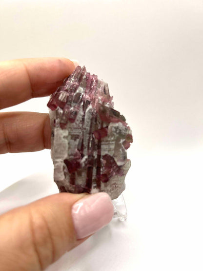 Citrine Pink Tourmaline Feng Shui Solar Plexus Heart Chakra Collector Piece October Crystal Breakup Gift Home Decor New Beginning New love