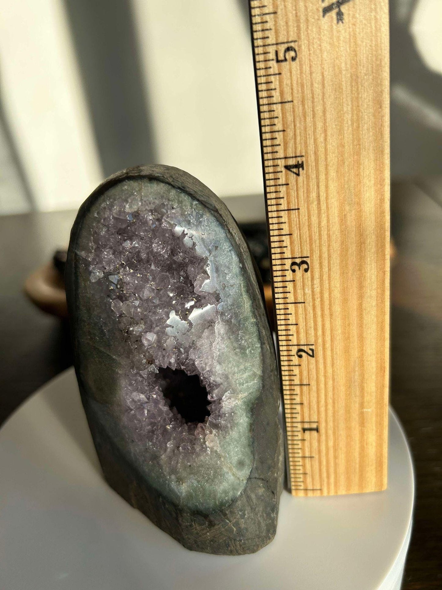 Amethyst Geode Meditation Crown Chakra February Aquarius Crystal Home Warming Best Friend Baby Shower Gift Mom Wife Goddess Crystal Gift