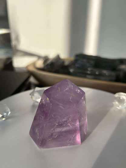 Amethyst Crystal Point Meditation Crown Chakra February Aquarius Crystal Home Warming Best Friend Baby Shower Gift Mom Wife Goddess Crystal