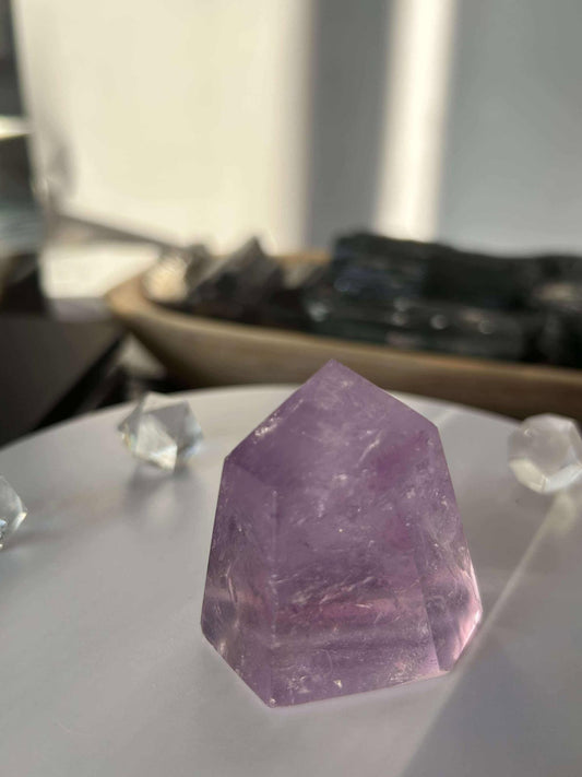 Amethyst Crystal Point Meditation Crown Chakra February Aquarius Crystal Home Warming Best Friend Baby Shower Gift Mom Wife Goddess Crystal