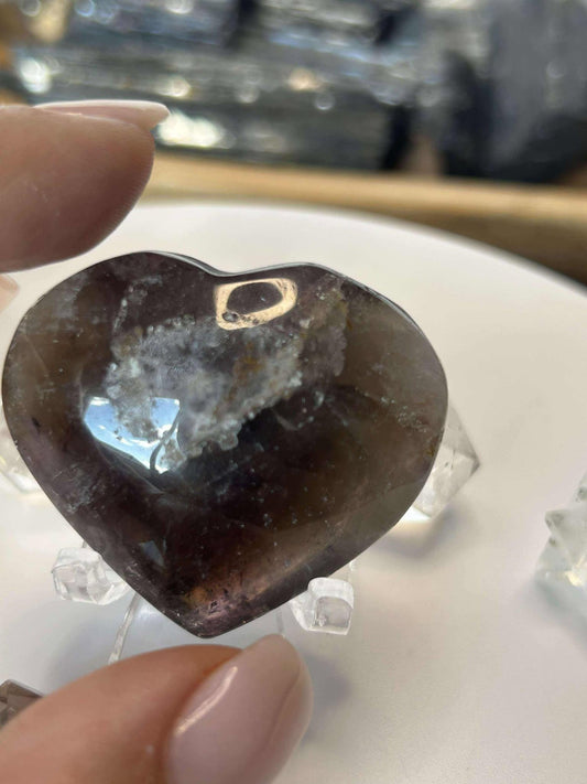 Super Seven Amethyst Cacoxenite Crystal Meditation Stone Crown Chakra Energy Amplifier Reiki Healers Gift Home Decor Spiritual Yogi Gift