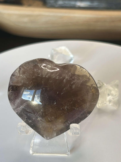 Super Seven Amethyst Cacoxenite Crystal Meditation Stone Crown Chakra Energy Amplifier Reiki Healers Gift Home Decor Spiritual Yogi Gift