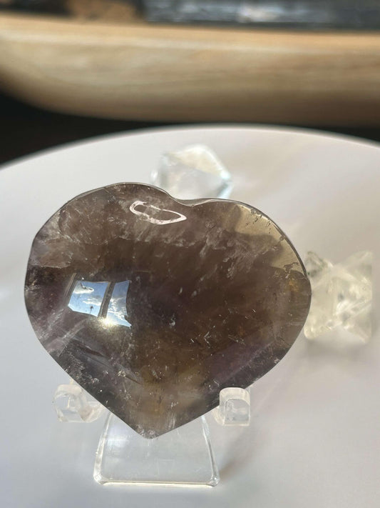 Super Seven Amethyst Cacoxenite Crystal Meditation Stone Crown Chakra Energy Amplifier Reiki Healers Gift Home Decor Spiritual Yogi Gift