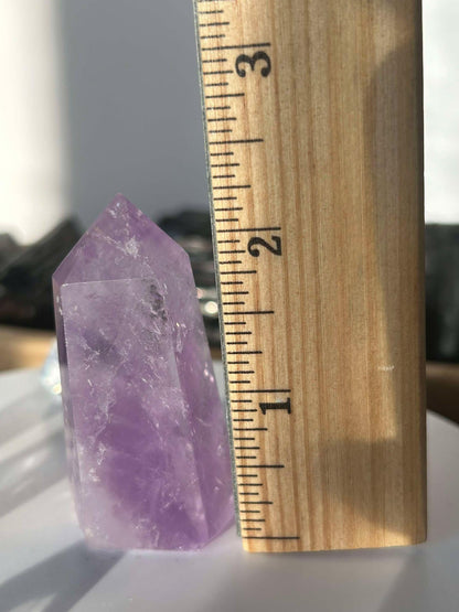 Amethyst Crystal Point Meditation Crown Chakra February Aquarius Crystal Home Warming Best Friend Baby Shower Gift Mom Student Teacher Gift