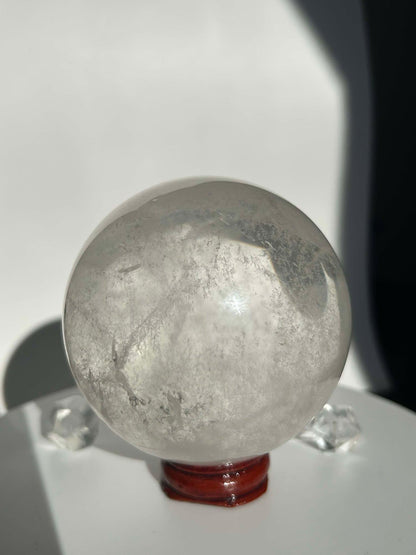 Clear Quartz Crystal Sphere Meditation Crown Chakra Home Decor Feng Shui Healers Gift Yogis Teachers Students Love Nature Crystal Gift 1LB