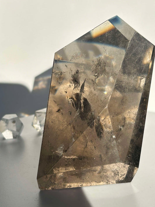 Smokey Quartz Crystal Free Form Root Chakra Gift Home Decor Meditation Feng Shui Home Warming Gift Reiki Crystal Yogi Spiritual Energy Gift