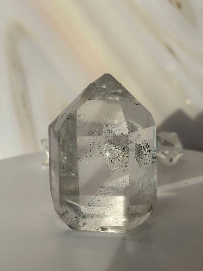 Garden Quartz Lodilite Point Crystal Meditation Crown Root Chakra Altar Decor Stone Nature Inspired Gift Nature Lover Gift Scorpio Gift