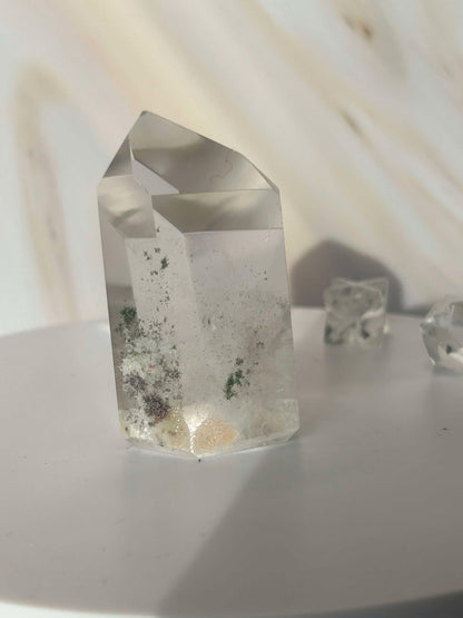 Garden Quartz Lodilite Point Crystal Meditation Crown Root Chakra Altar Decor Stone Nature Inspired Gift Nature Lover Gift Scorpio Gift