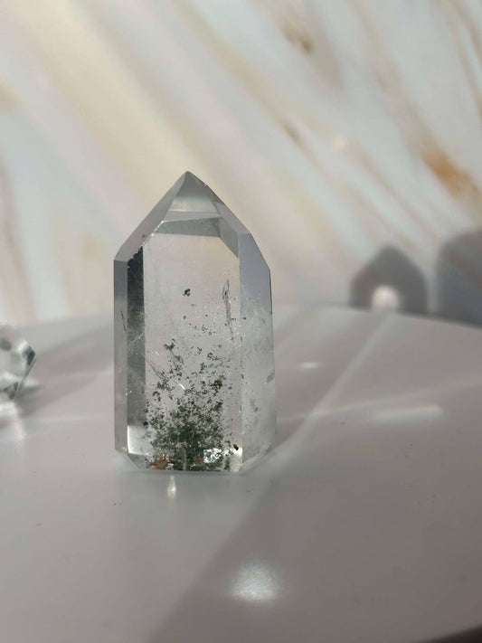 Garden Quartz Lodilite Point Crystal Meditation Crown Root Chakra Altar Decor Stone Nature Inspired Gift Nature Lover Gift Scorpio Gift