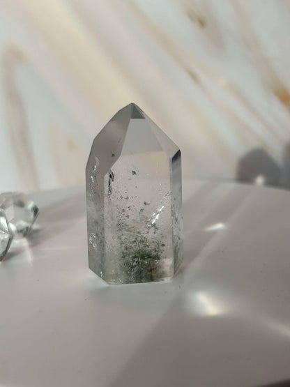 Garden Quartz Lodilite Point Crystal Meditation Crown Root Chakra Altar Decor Stone Nature Inspired Gift Nature Lover Gift Scorpio Gift