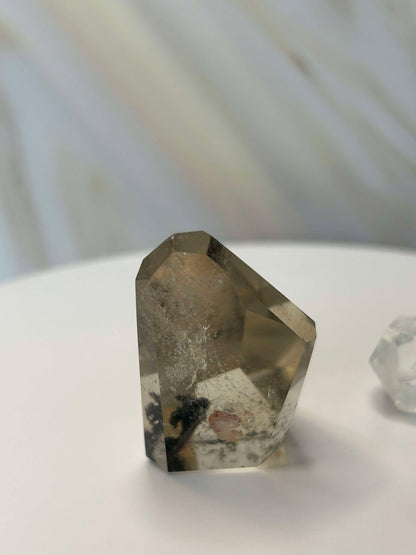 Garden Quartz Lodilite Point Crystal Meditation Crown Root Chakra Altar Decor Stone Nature Inspired Gift Nature Lover Gift Scorpio Gift