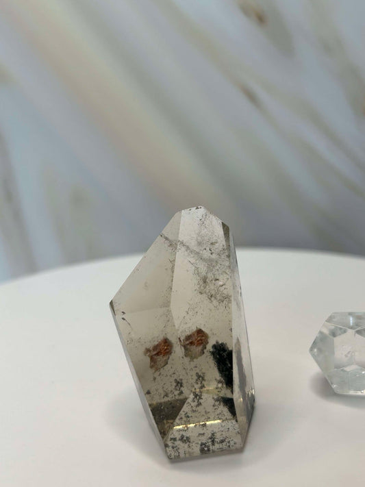 Garden Quartz Lodilite Point Crystal Meditation Crown Root Chakra Altar Decor Stone Nature Inspired Gift Nature Lover Gift Scorpio Gift