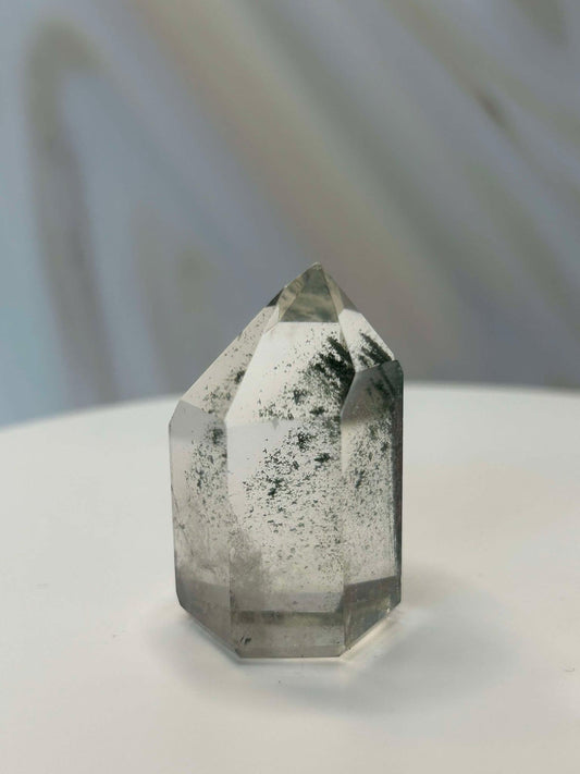 Garden Quartz Lodilite Point Crystal Meditation Crown Root Chakra Altar Decor Stone Nature Inspired Gift Nature Lover Gift Scorpio Gift