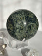Kambaba Jasper Sphere Root Heart Chakra Meditation Stone Home Decor Reiki Crystal Gift Nature Lovers Healers Yogis Teachers Students Gift