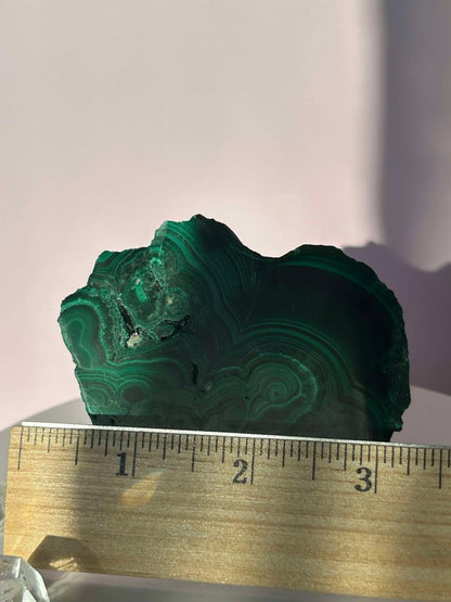 Malachite Slab Crystal Heart Chakra April May Crystal Taurus Mother Earth Day Best Friend New School Gift New Business Gift Home Decor