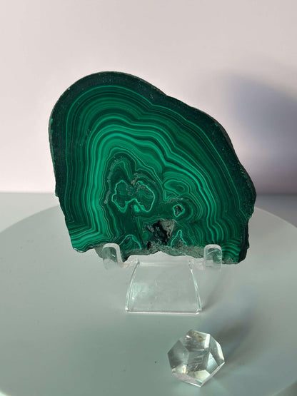 Malachite Free Form Crystal Heart Chakra April May Crystal Taurus Mother Earth Day Best Friend New School Gift New Business Gift Home Decor