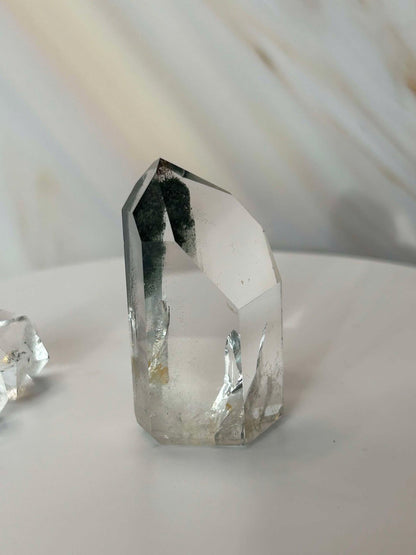 Garden Quartz Lodilite Point Crystal Meditation Crown Root Chakra Altar Decor Stone Nature Inspired Gift Nature Lover Gift Scorpio Gift