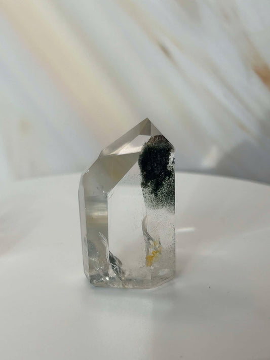 Garden Quartz Lodilite Point Crystal Meditation Crown Root Chakra Altar Decor Stone Nature Inspired Gift Nature Lover Gift Scorpio Gift
