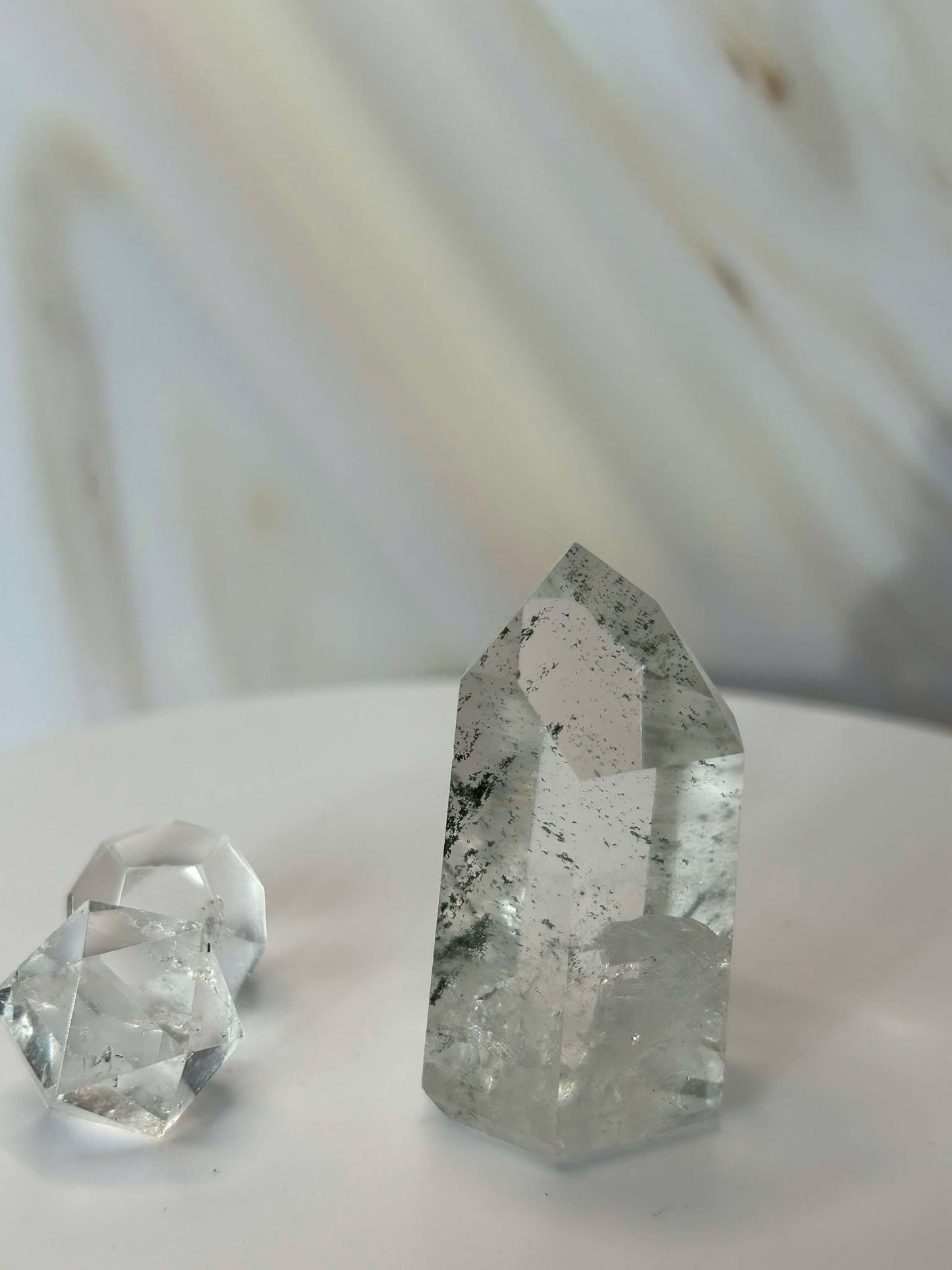 Garden Quartz Lodilite Point Crystal Meditation Crown Root Chakra Altar Decor Stone Nature Inspired Gift Nature Lover Gift Scorpio Gift