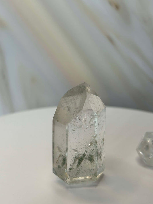 Garden Quartz Lodilite Point Crystal Meditation Crown Root Chakra Altar Decor Stone Nature Inspired Gift Nature Lover Gift Scorpio Gift