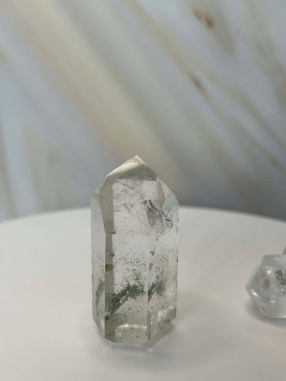 Garden Quartz Lodilite Point Crystal Meditation Crown Root Chakra Altar Decor Stone Nature Inspired Gift Nature Lover Gift Scorpio Gift