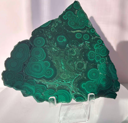 Malachite Slab Crystal Heart Chakra April May Crystal Taurus Mother Earth Day Best Friend New School Gift New Business Gift Home Decor