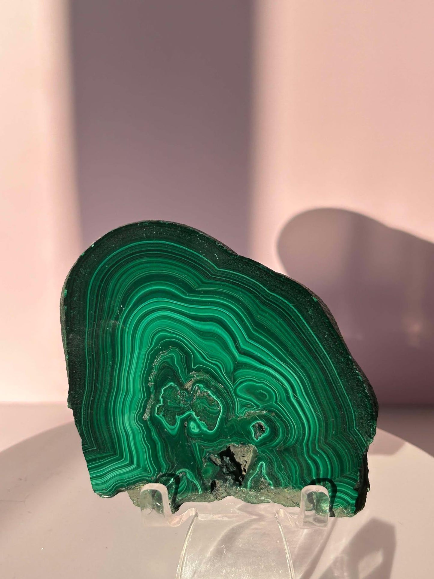 Malachite Free Form Crystal Heart Chakra April May Crystal Taurus Mother Earth Day Best Friend New School Gift New Business Gift Home Decor