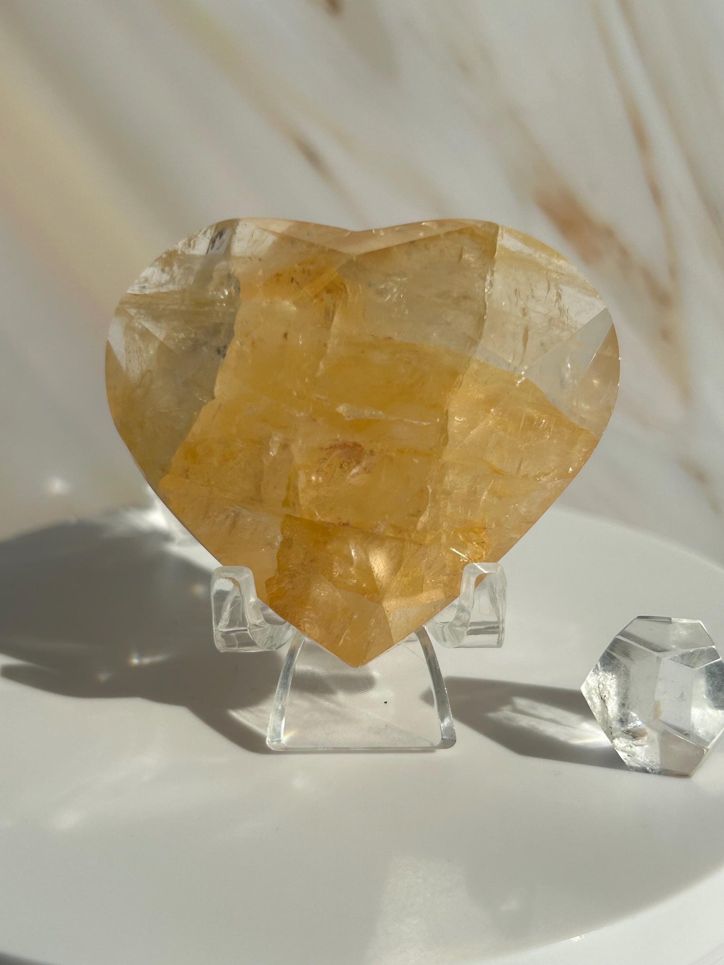 Golden Healer Quartz Heart Solar Plexus Chakra Meditation Crystal Gift Home Decor Reiki Positive Vibes Stone Love Nature love Crystals Gift