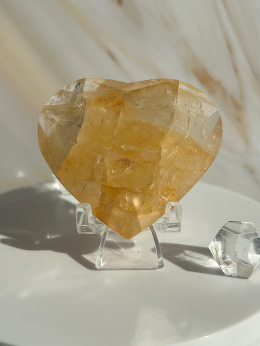 Golden Healer Quartz Heart Solar Plexus Chakra Meditation Crystal Gift Home Decor Reiki Positive Vibes Stone Love Nature love Crystals Gift
