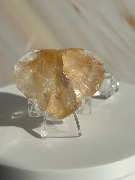 Golden Healer Quartz Heart Solar Plexus Chakra Meditation Crystal Gift Home Decor Reiki Positive Vibes Stone Love Nature love Crystals Gift