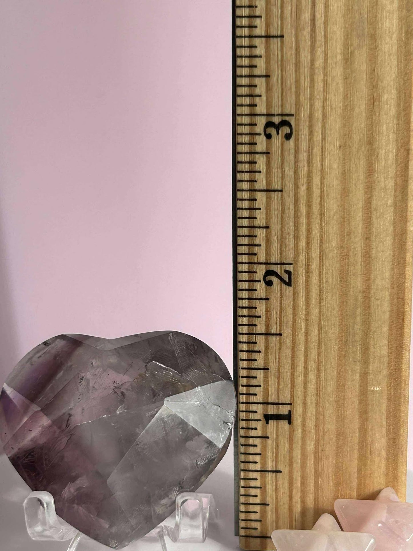 Amethyst Facet Heart Carving Anniversary Gift Mom To Be Gift Meditation Altar Room Decor Baby Shower Breakup Divorce Gift Calming Crystals