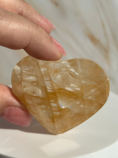 Golden Healer Quartz Heart Solar Plexus Chakra Meditation Crystal Gift Home Decor Reiki Positive Vibes Stone Love Nature Lover Crystals Gift