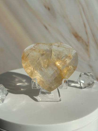 Golden Healer Quartz Heart Solar Plexus Chakra Meditation Crystal Gift Home Decor Reiki Positive Vibes Stone Love Nature love Crystals Gift